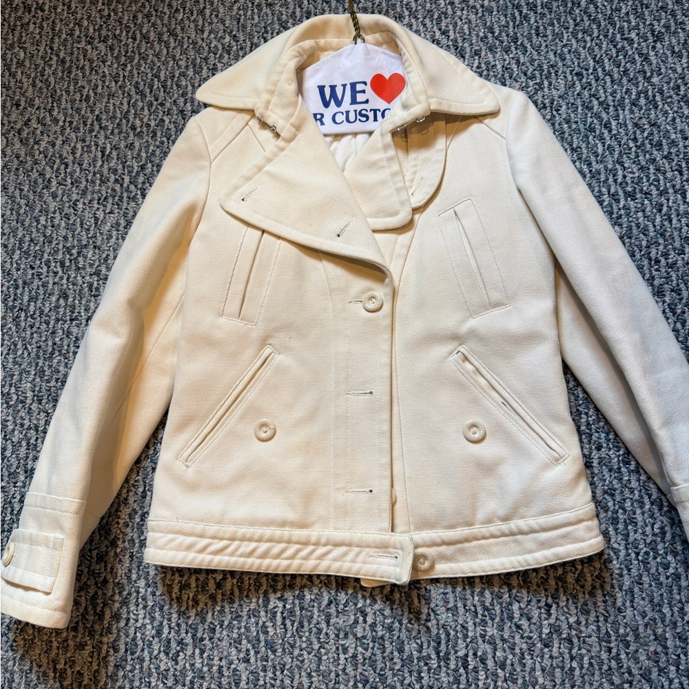 Moschino jeans 2010s  Off-White Pea Coat